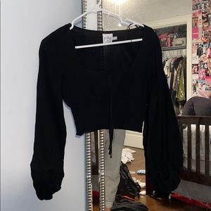 princess polly cropped shirt